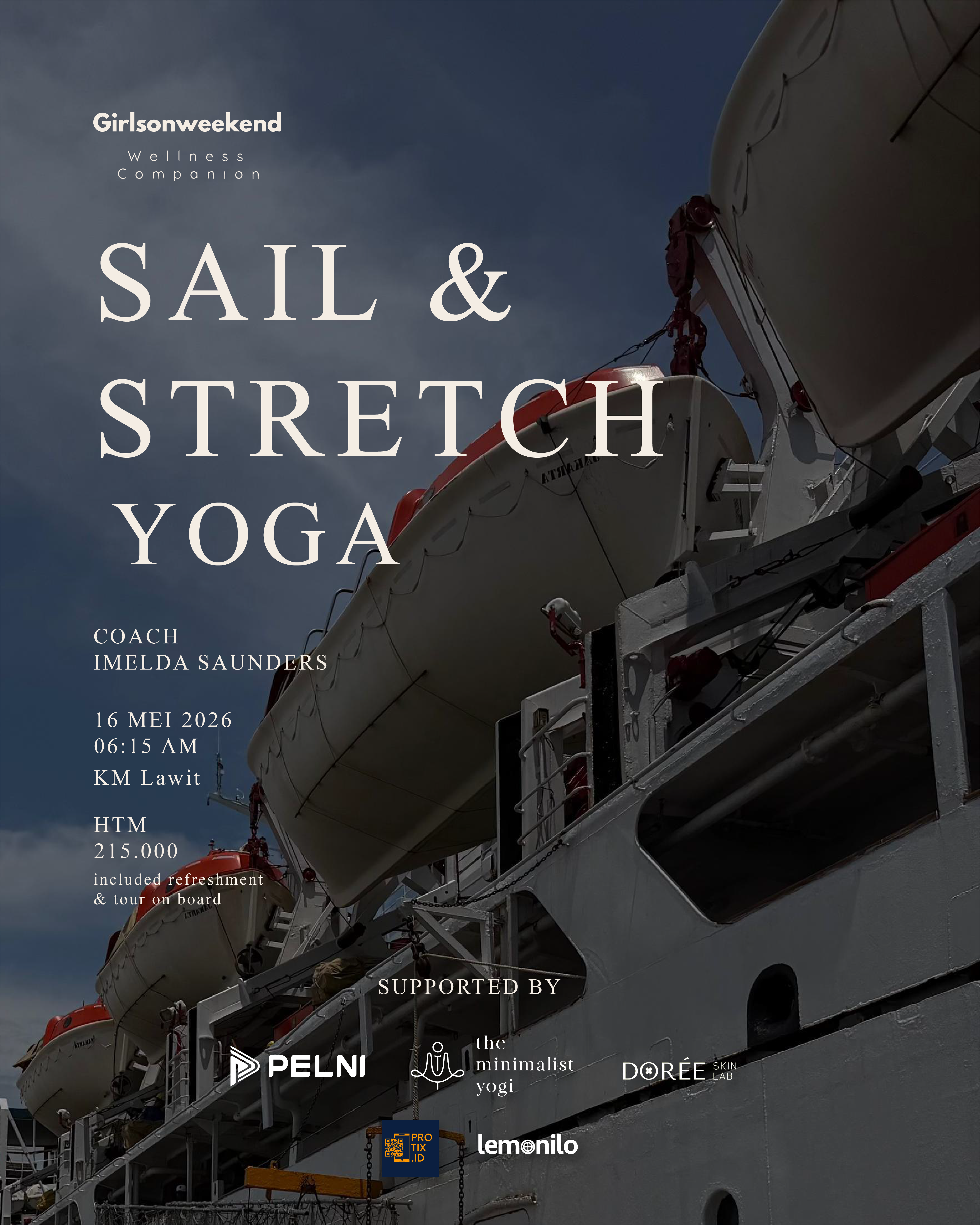 Sail & Stretch Yoga Poster